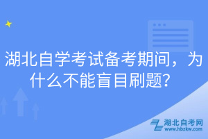 湖北自學(xué)考試備考期間，為什么不能盲目刷題？