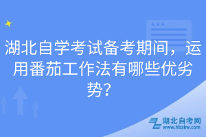 湖北自學(xué)考試備考期間，運(yùn)用番茄工作法有哪些優(yōu)劣勢？