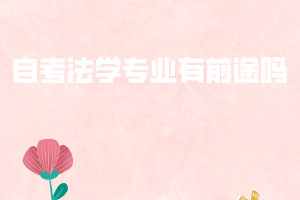 自考法學(xué)專業(yè)有前途嗎？