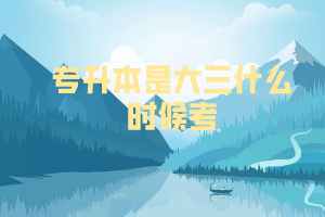 專(zhuān)升本是大三什么時(shí)候考