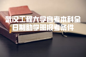 武漢工程大學自考本科全日制助學班報考條件