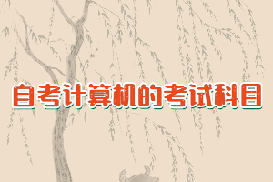 武漢自考計算機的考試科目有哪些？