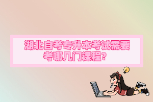 湖北自考專升本考試需要考哪幾門課程？