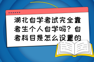 湖北自學(xué)考試完全靠考生個(gè)人自學(xué)嗎？自考科目是怎么設(shè)置的？
