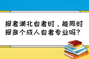 報(bào)考湖北自考時(shí)，能同時(shí)報(bào)多個(gè)成人自考專業(yè)嗎？