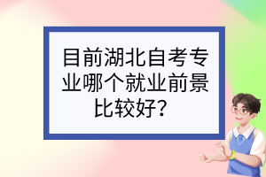 目前湖北自考專業(yè)哪個(gè)就業(yè)前景比較好？