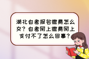 湖北自考報(bào)名繳費(fèi)怎么交？自考網(wǎng)上繳費(fèi)網(wǎng)上支付不了怎么回事？