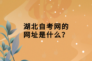 湖北自考網(wǎng)的網(wǎng)址是什么？