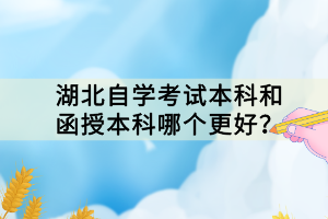 湖北自學(xué)考試本科和函授本科哪個(gè)更好？