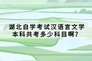 湖北自學(xué)考試漢語言文學(xué)本科共考多少科目?。?>
                            </a>
                        </div>
                        <div   id=