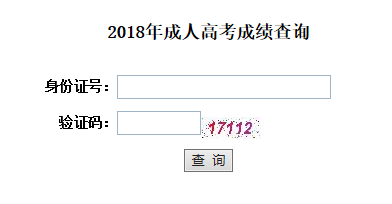 成人高考成績查詢入口