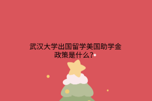 武漢大學(xué)出國留學(xué)美國助學(xué)金政策是什么？