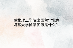 湖北理工學(xué)院出國留學(xué)北肯塔基大學(xué)留學(xué)優(yōu)勢是什么？