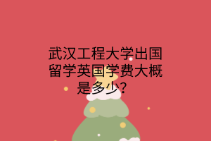 武漢工程大學(xué)出國留學(xué)英國學(xué)費(fèi)大概是多少？