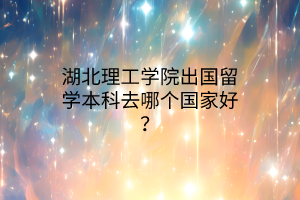 湖北理工學(xué)院出國(guó)留學(xué)本科去哪個(gè)國(guó)家好？