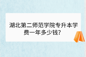 湖北第二師范學(xué)院專升本學(xué)費(fèi)一年多少錢(qián)？