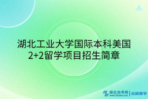 湖北工業(yè)大學(xué)國際本科美國2+2留學(xué)項目招生簡章