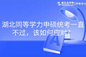 湖北同等學(xué)力申碩統(tǒng)考一直不過(guò)，該如何應(yīng)對(duì)？