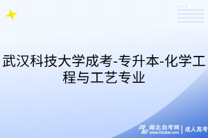 武漢科技大學(xué)成考-專升本-化學(xué)工程與工藝專業(yè)