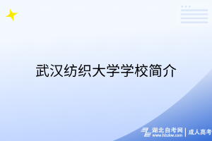 武漢紡織大學學校簡介