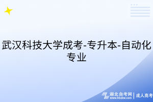武漢科技大學(xué)成考-專升本-自動(dòng)化專業(yè)