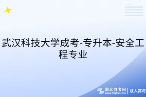 武漢科技大學成考-專升本-安全工程專業(yè)
