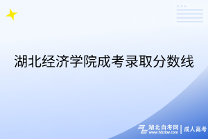 湖北經(jīng)濟學院成考錄取分數(shù)線