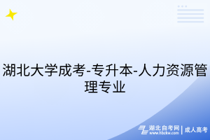湖北大學成考-專升本-人力資源管理專業(yè)