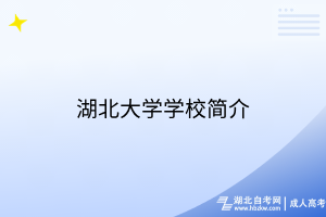 湖北大學(xué)學(xué)校簡介