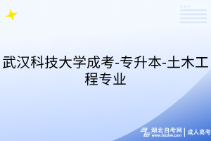 武漢科技大學(xué)成考-專升本-土木工程專業(yè)