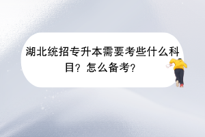 湖北統(tǒng)招專升本需要考些什么科目？怎么備考？