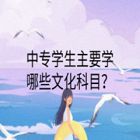 中專(zhuān)學(xué)生主要學(xué)哪些文化科目？