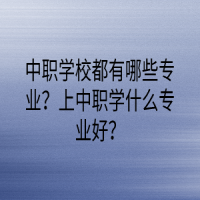 中職學(xué)校都有哪些專業(yè)？上中職學(xué)什么專業(yè)好？