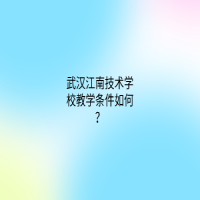 武漢江南技術(shù)學(xué)校教學(xué)條件如何？
