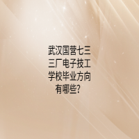 武漢國營七三三廠電子技工學(xué)校畢業(yè)方向有哪些？