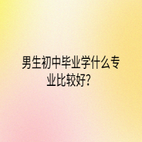 男生初中畢業(yè)學(xué)什么專業(yè)比較好？