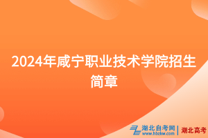 2024年咸寧職業(yè)技術(shù)學(xué)院招生簡(jiǎn)章