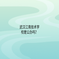 武漢江南技術(shù)學(xué)校是公辦嗎？