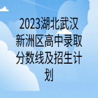 2023湖北武漢新洲區(qū)高中錄取分?jǐn)?shù)線及招生計(jì)劃