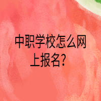 中職學(xué)校怎么網(wǎng)上報(bào)名？