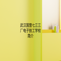 武漢國營七三三廠電子技工學(xué)校簡介