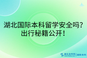 湖北國際本科留學(xué)安全嗎？出行秘籍公開！
