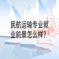 民航運(yùn)輸專業(yè)就業(yè)前景怎么樣？