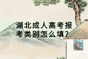 湖北成人高考報(bào)考類別怎么填？