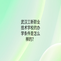 武漢三新職業(yè)技術(shù)學(xué)校的辦學(xué)條件是怎么樣的？