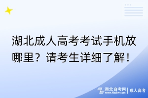 湖北成人高考考試手機(jī)放哪里？請(qǐng)考生詳細(xì)了解！