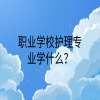職業(yè)學(xué)校護(hù)理專業(yè)學(xué)什么？