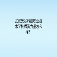 武漢光谷科技職業(yè)技術(shù)學(xué)校師資力量怎么樣？