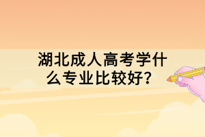 湖北成人高考學(xué)什么專業(yè)比較好？