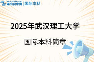 2025年武漢理工大學(xué)國際本科招生簡(jiǎn)章